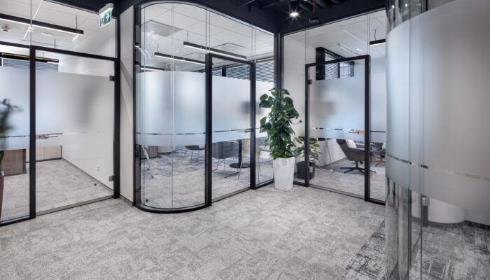 nowoczesne przestrzenie szklane