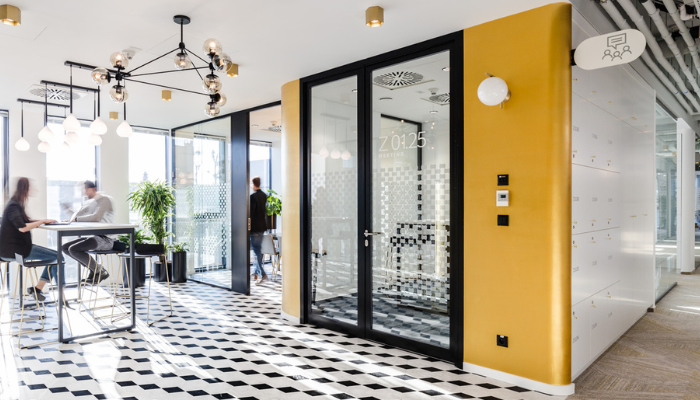 Aluminium frame door HR