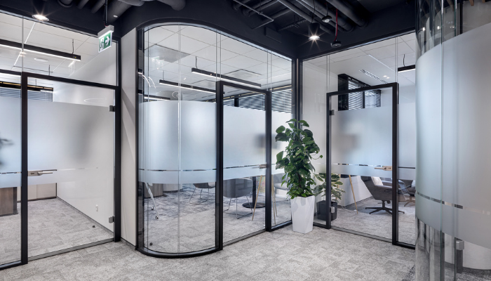 All-glass doors